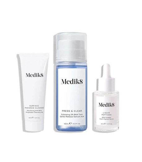 Medik8 Skin Perfecting Collection - zestaw oczyszczający - 40ml + 150ml + 30ml