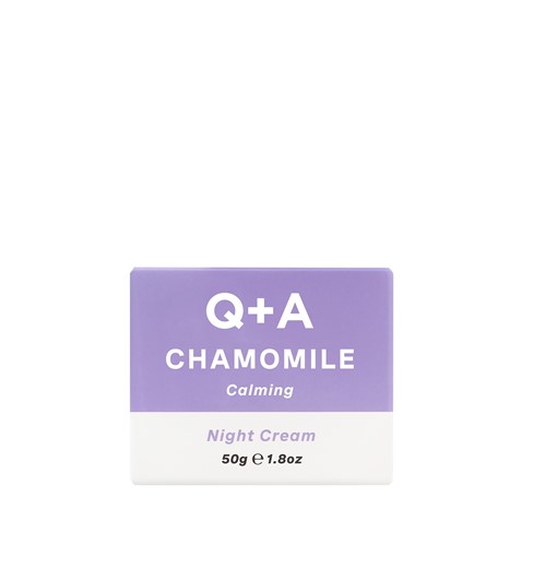 Q+A Chamomile Night Cream - regenerująco-łagodzący krem do twarzy z rumiankiem na noc - 50ml