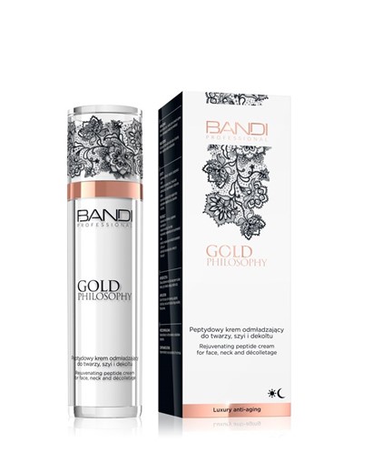 Bandi Gold Philosophy - peptydowy krem odmładzający do twarzy, szyi i dekoltu - 50ml