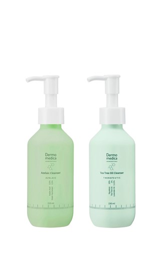 Dermomedica Tea Tree Oil Cleanser & Azelaic Cleanser - olejek myjący + żel do mycia twarzy - 2x150ml