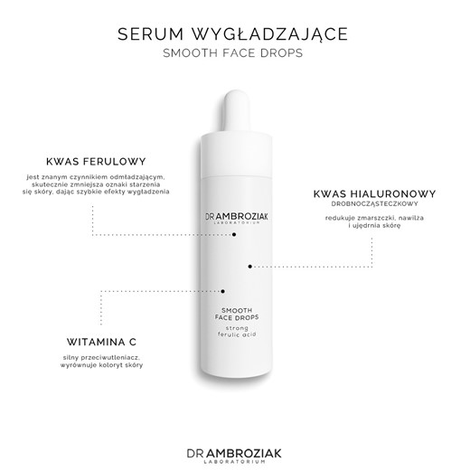 Dr Ambroziak Smooth Face Drops - serum wygładzające z witaminą C i kwasem ferulowym - 30ml