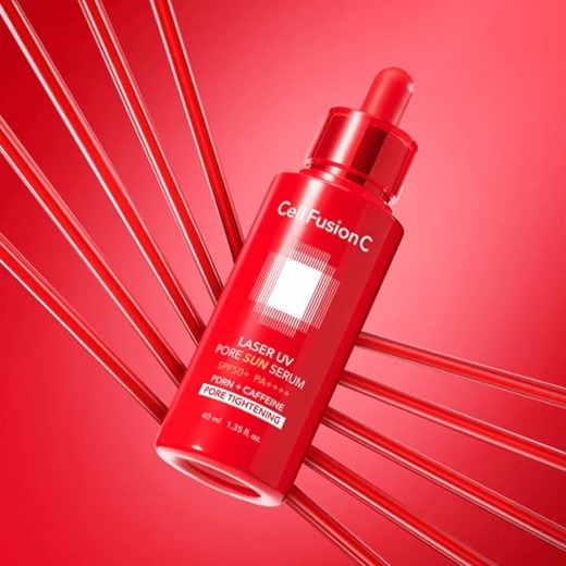 Cell Fusion C Laser UV Pore Sun Serum SPF50+ PA++++ - serum wygładzające, zwężające pory - 40ml