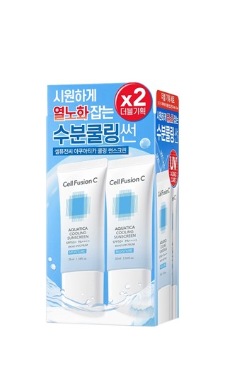 Cell Fusion C Aquatica Cooling Sunscreen SPF50+ PA++++ - krem chłodząco-nawilżający - 2x35ml