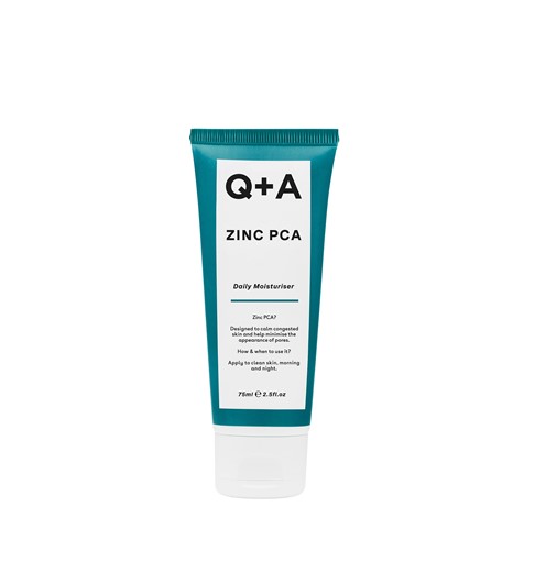 Q+A Zinc PCA Daily Moisturiser - krem do twarzy z cynkiem PCA - 75ml