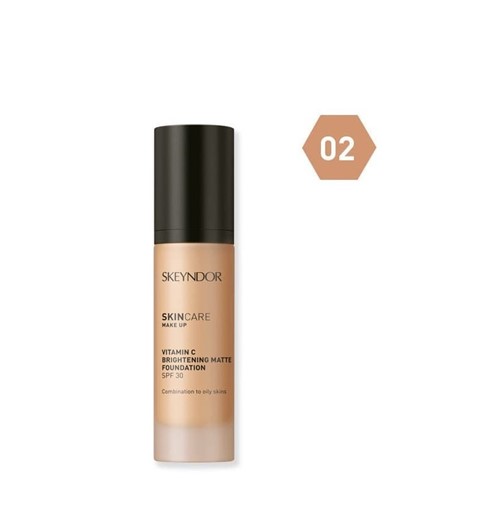 Skeyndor Vitamin C Brightening Matte Foundation (SPF30) No. 02 - podkład rozświetlający - 30ml