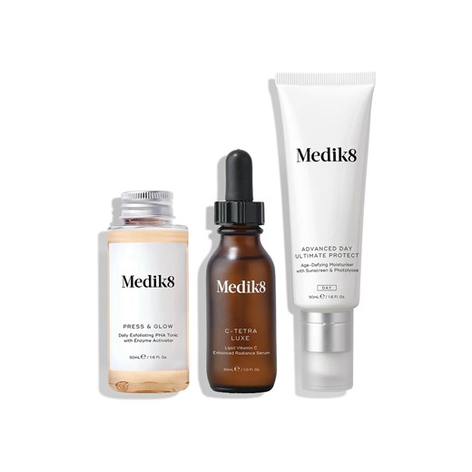 Medik8 All Day Glow - zestaw rozświetlający - 50ml + 30 ml + 50ml