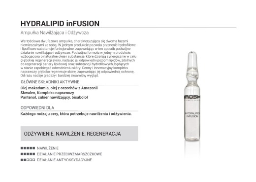 Arosha Hydralipid inFusion - ampułki nawilżające - 5x2ml