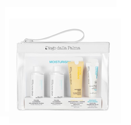 Diego dalla Palma Hydrating Travel Kit - zestaw nawilżający - 50ml + 50ml + 25ml + 15ml + kosmetyczka