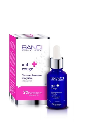 Bandi Anti Rouge - skoncentrowana ampułka na naczynka - 30ml