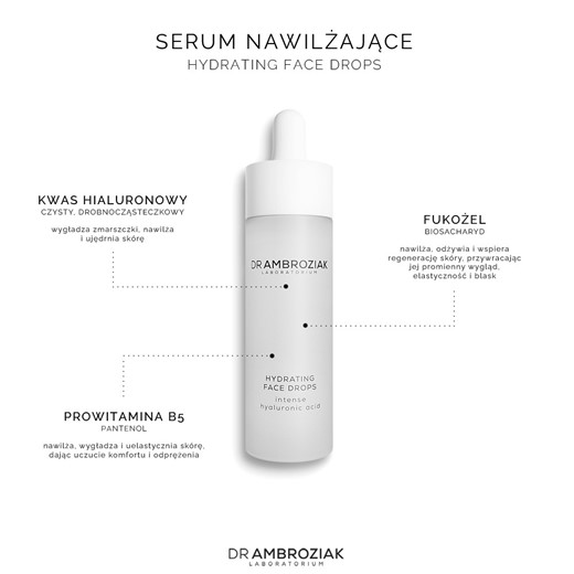 Dr Ambroziak Hydrating Face Drops - serum nawilżające - 30ml