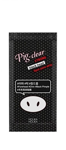 Holika Holika Pig Nose Clear Strong Black Head Spot Pore Strip - plasterki oczyszczające - 3szt.