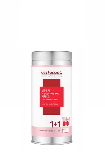 Cell Fusion C Toning Sunscreen 100 SPF 50+/PA+++ - krem tonujący z wysoką ochroną przeciwsłoneczną - 2x35ml