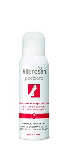 Allpresan Pedicare No.7 - krem w piance do stóp z klotrimazolem - 125ml