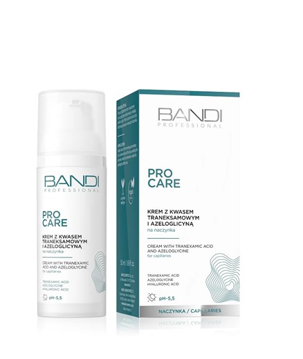 Bandi Pro Care - krem z kwasem traneksamowym i azeloglicyną na naczynka - 50ml