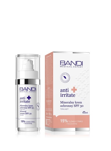 Bandi Anti Irritate Mineral Cream Tinted (SPF30) - mineralny krem ochronny tonujący - 30ml