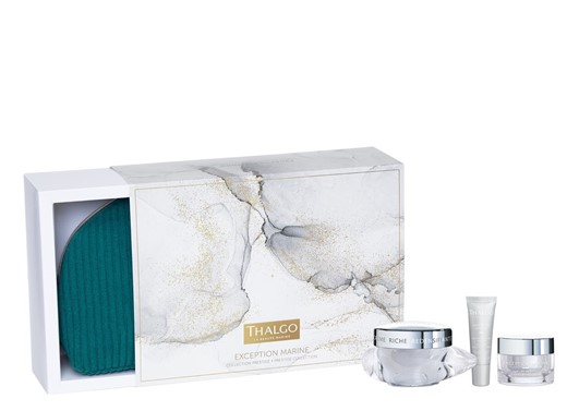 Thalgo Exception Marine Prestige Collection - zestaw ujędrniający - 50ml + 10ml + 15ml + kosmetyczka