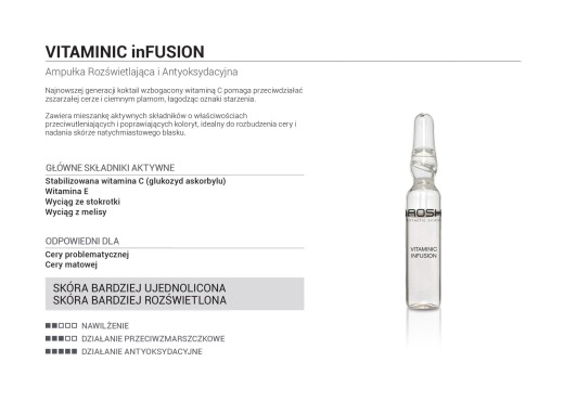 Arosha Vitaminic inFusion - ampułki rozświetlające - 5x2ml