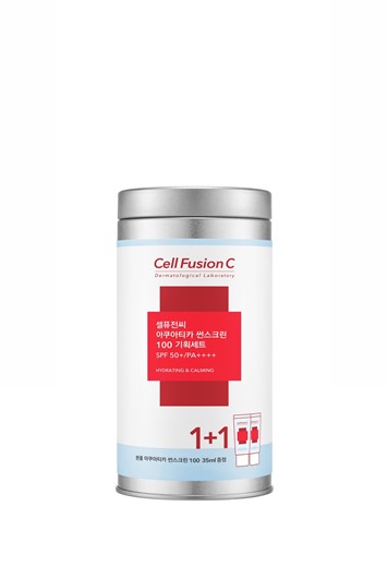 Cell Fusion C Aquatica Sunscreen 100 SPF 50+ / PA ++++ - krem z wysoką ochroną przeciwsłoneczną dla skóry suchej i wrażliwej - 2x35ml