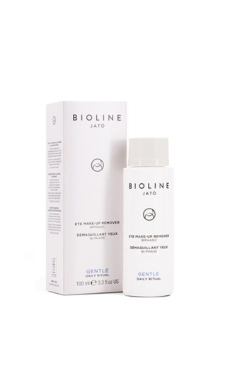 Bioline Jato Gentle Eye Make-Up Remover Biphasic - dwufazowy płyn do demakijażu oczu - 100ml