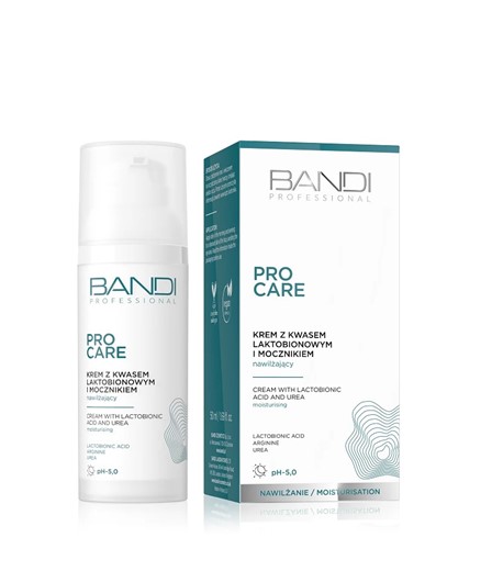 Bandi Pro Care - nawilżający krem z kwasem laktobionowym i mocznikiem - 50ml