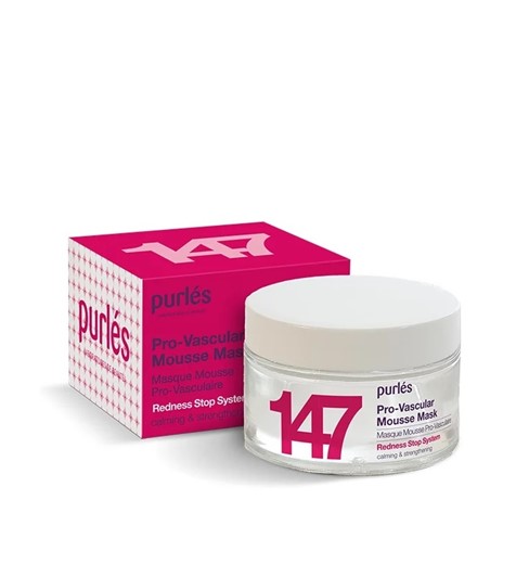 Purles 147 Pro - Vascular Mousse Mask - maska - mus do skóry naczyniowej - 50ml