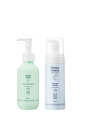 Dermomedica Lipid Control Cleanser & Snail Foam Cleanser - olejek myjący + pianka oczyszczająca - 2x150ml