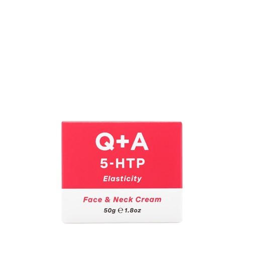 Q+A 5-HTP Face & Neck Cream - ujędrniający krem do twarzy i szyi z aminokwasem 5-HTP - 50ml