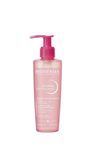 Bioderma Sensibio Gel Moussant - łagodzący żel do mycia twarzy - 200ml