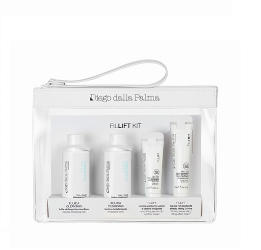 Diego dalla Palma Fillift Travel Kit - zestaw liftingujący - 50ml + 50ml + 5ml + 15ml + kosmetyczka