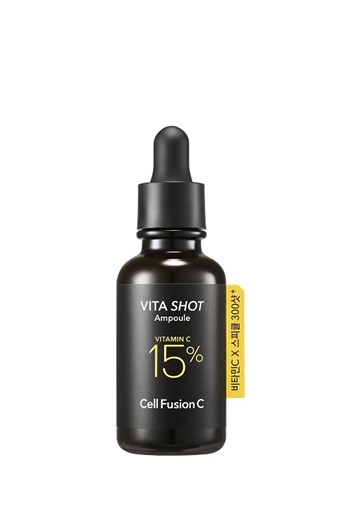 Cell Fusion C Toning C Vita Shot Ampoule - rozjaśniające serum z 15% witaminą C i mikroigłami - 20g