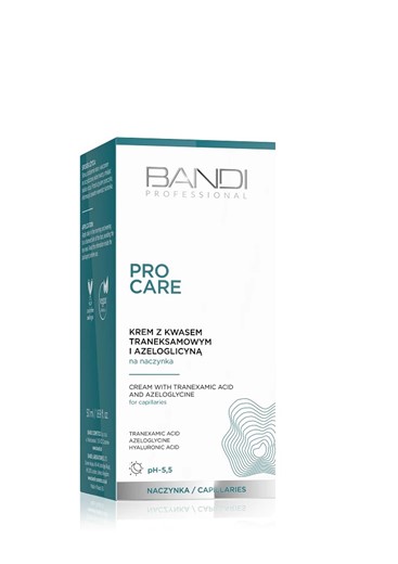 Bandi Pro Care - krem z kwasem traneksamowym i azeloglicyną na naczynka - 50ml