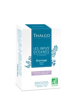 Thalgo Draining Organic Infusion - organiczna herbata oczyszczająco-drenująca - 20 saszetek