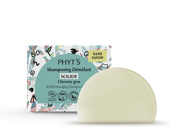 Phyt's Solide Shampooing Demelant Solide Cheveux Gras - szampon w kostce do włosów przetłuszczających się - 98ml