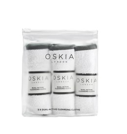 Oskia Dual Active Cleansing Cloths - bawełniane ręczniki do demakijażu - 3szt.