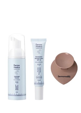 Dermomedica Snail Foam Cleanser + Resveratrol Mineral Cream (SPF30) + masażer do twarzy - 60ml + 15ml + 1szt.