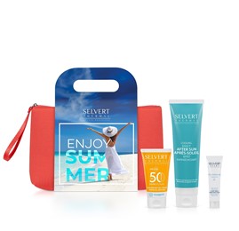 Selvert Thermal Sun Care - zestaw z kosmetyczką na lato - 50ml + 150ml + 15ml