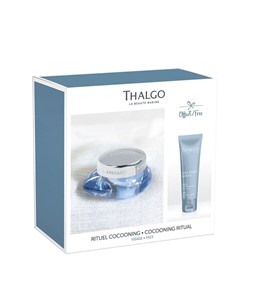 Thalgo Cocooning Ritual Face - krem odżywczo - łagodzący + ultra odżywcza maska - 2x50ml