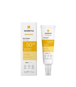 Sesderma Repaskin Silk Touch (SPF50) - przeciwsłoneczny krem do twarzy - 50ml