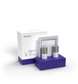 Skeyndor Global Lift V-Shape Lifting Home Care - 15-dniowa kuracja na szyję, podwójny podbródek i dekolt - 2x30ml + 2szt.