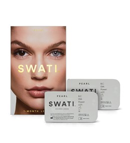 Swati Coloured Lenses 1-Month - Pearl
