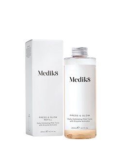 Medik8 Press & Glow Refill - tonik z kwasem PHA i aktywatorem enzymów złuszczających - 200ml