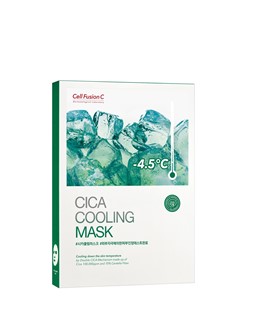 Cell Fusion C Cica Cooling Mask - wygładzająco - chłodząca maska w płacie - 5x27g