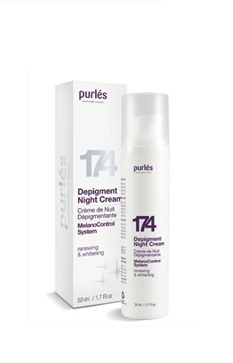 Purles 174 Depigment Night Cream - krem depigmentujący na noc - 50ml