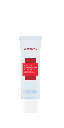 Cell Fusion C Aquatica Sunscreen 100 SPF 50+ / PA ++++ - krem z wysoką ochroną przeciwsłoneczną dla skóry suchej i wrażliwej - 50ml