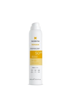 Sesderma Repaskin Transparent Spray (SPF50) - spray przeciwsłoneczny do ciała - 200ml