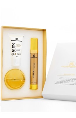 Utsukusy Aurum Daily Care Kit - zestaw rozświetlający - 50ml + 50ml + 35ml